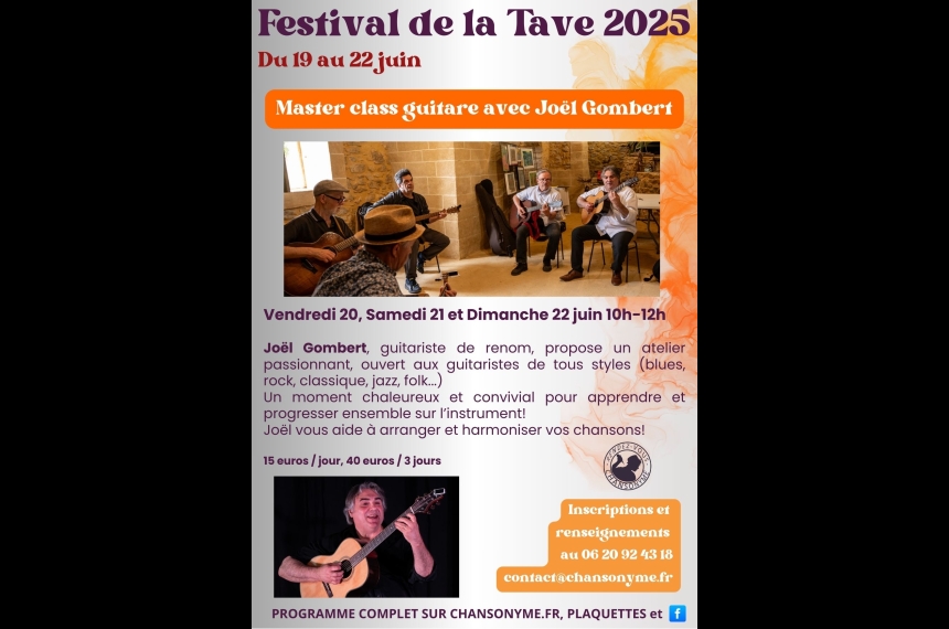 Master class guitare avec Joël Gombert Master class guitare avec Joël Gombert