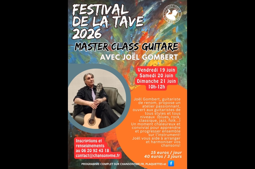 master class guitare avec joel gombert