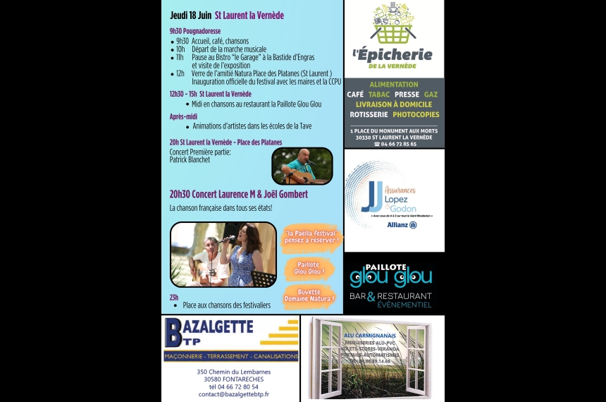 FESTIVAL DE LA TAVE jour 1